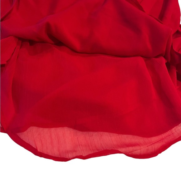 NWT Banjara Off Shoulder Bell Sleeve Red Top Blouse. Size Small - Picture 8 of 11